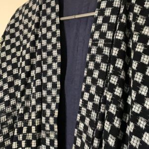 Ikat indigo tunic kimono